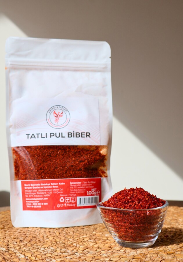 Tatlı Pul Biber 100 gr - antakya tatları kadın kooperatifi - Antakya Tatları Kadın Kooperatifi